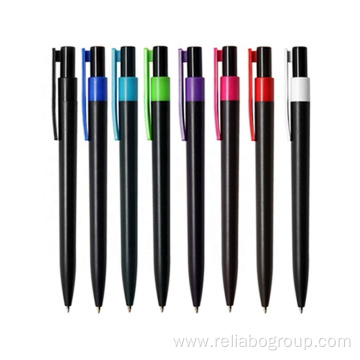 Click action solid plastic pen with frosted finishing